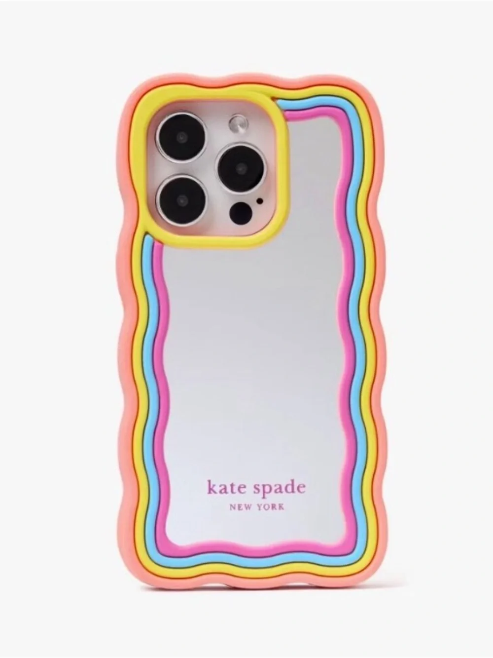 New Kate Spade Rainbow Mirrored Case for iPhone 15 Pro Max